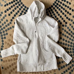 Gray Lululemon Cuddle Up Jacket